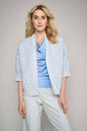 CARDIGAN VAN MARIE MERO CA75/GRE+JEA GRIJS/JEANS