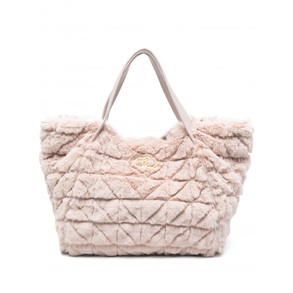 HANDTAS VAN LIU JO AF4313-E0305 N9696 FAKEFUR TR.CHAMPAGNE