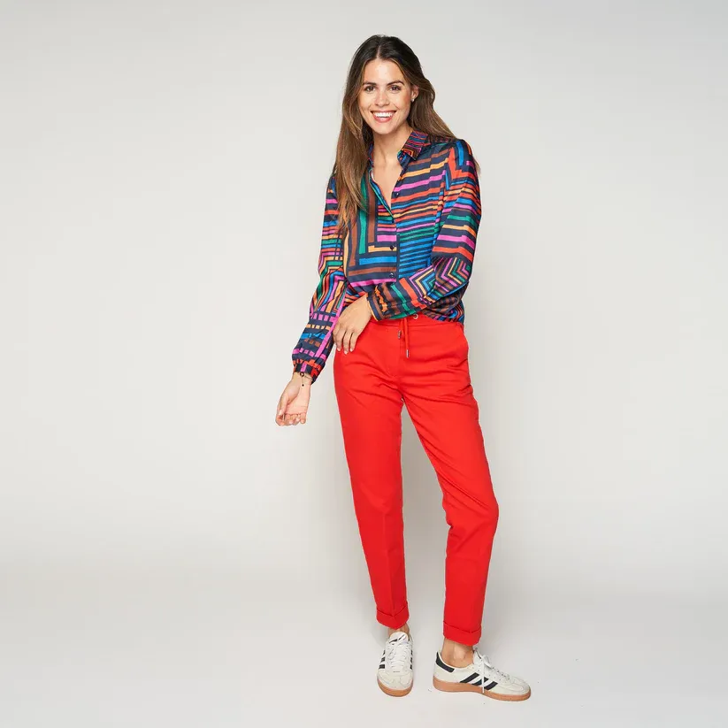 BROEK VAN GREEN ICE KARNA  Red
