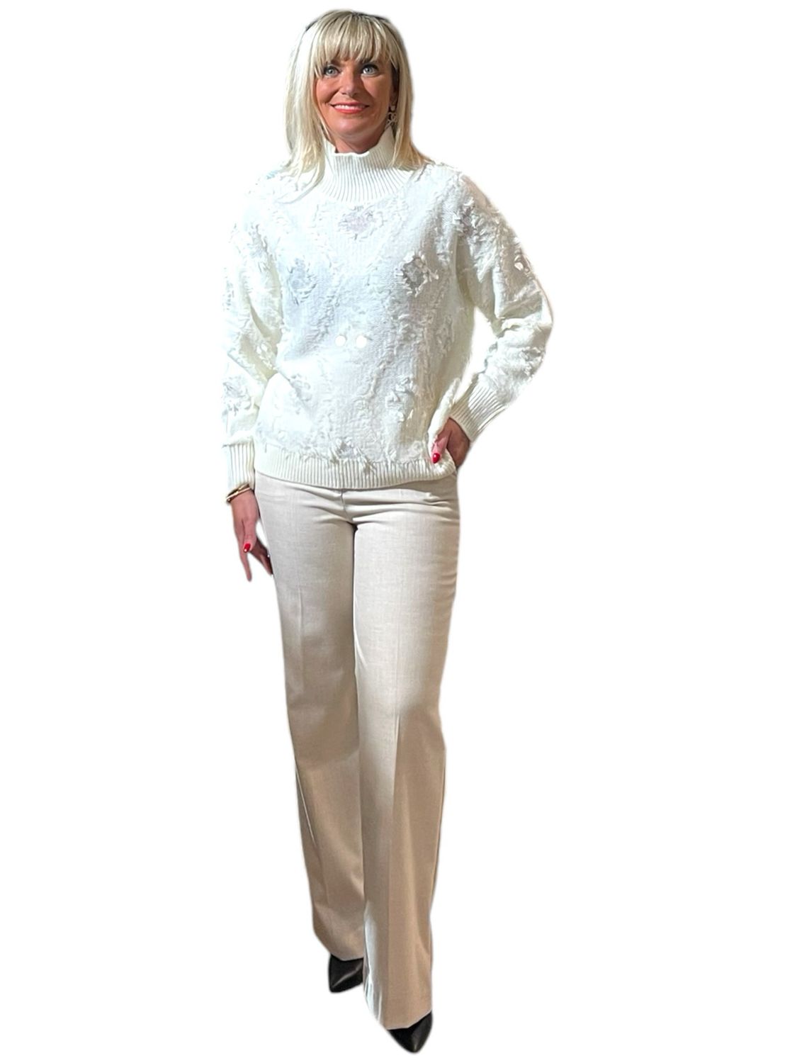 BROEK VAN SENSO S1516BK SANA ECRU