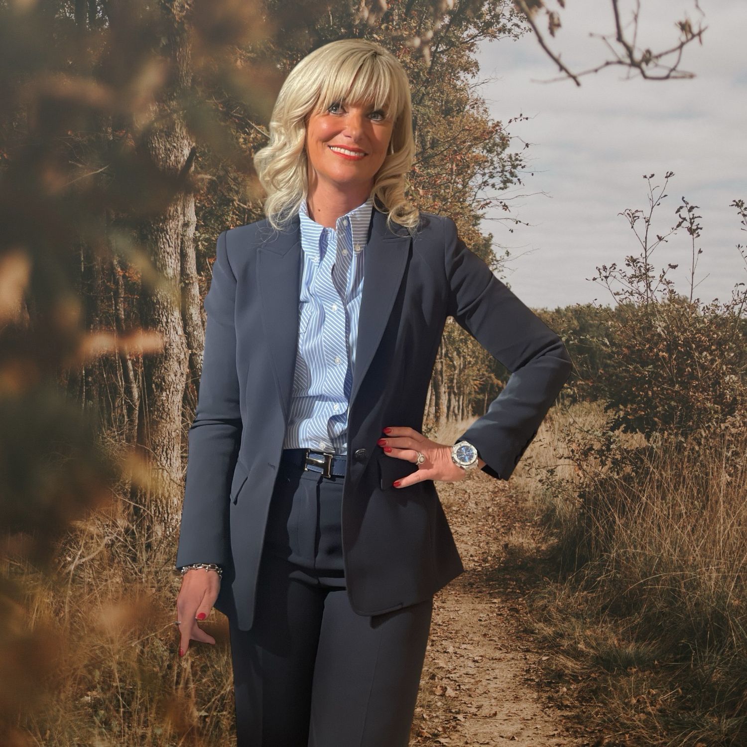 BLAZER VAN NENETTE 38BB-BROOKLYN 0405 BLU NAVY