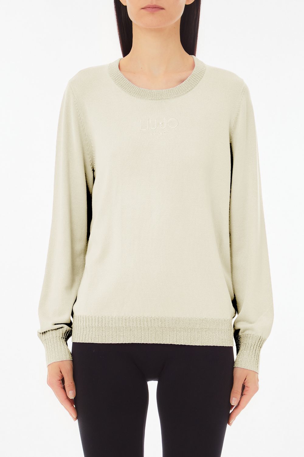 PULL VAN LIU JO TA5060-MS49I 10105 WHITE MILK