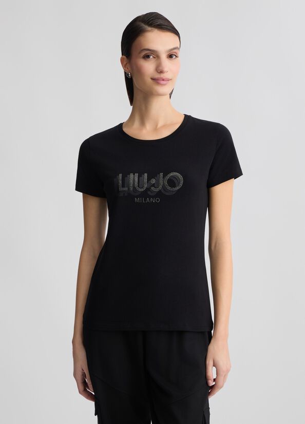 T-SHIRT VAN LIU JO TA5214-JS003 W9415 NERO/LIUJO