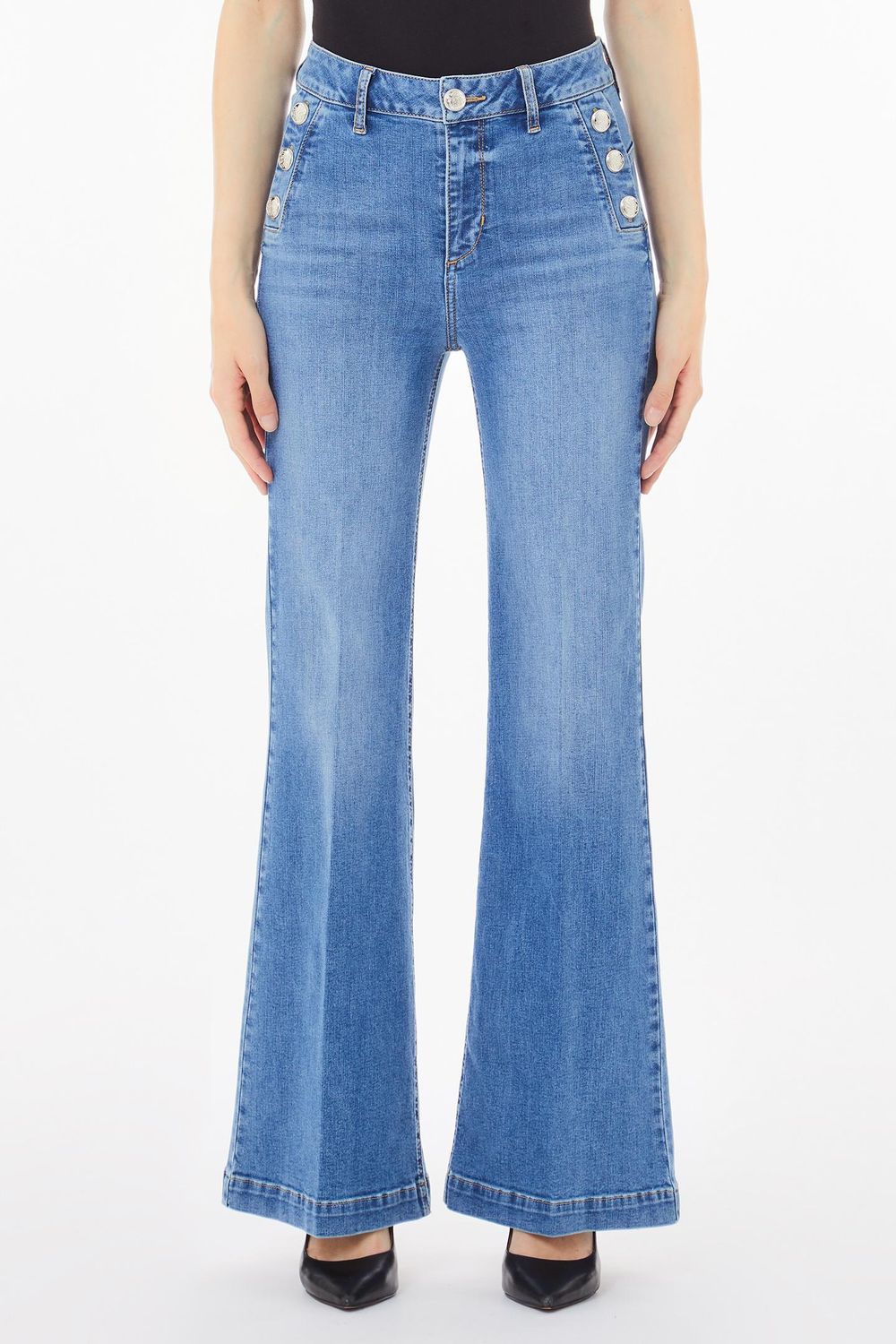 BROEK VAN LIU JO UA5111-D4874 77121 DEN.BLUE STARS WASH