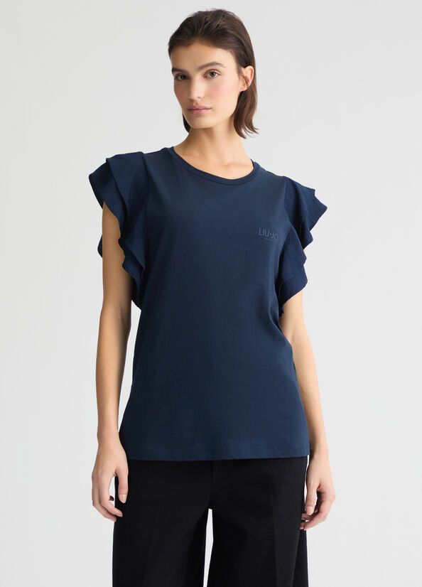 T-SHIRT VAN LIU JO TA5178-J5904 93922 NUIT NOIR