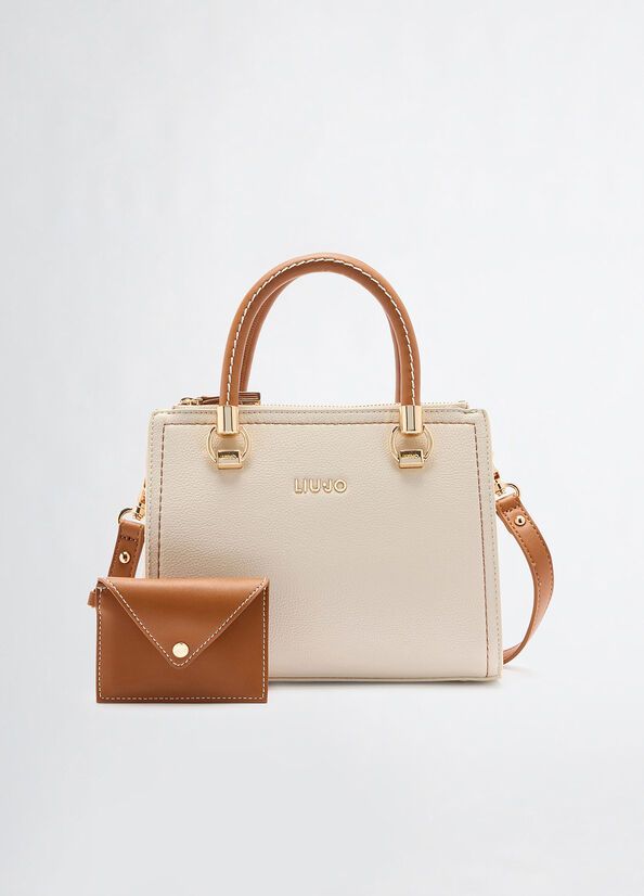 HANDTAS VAN LIU JO AA5163-E0058 C3633 CREAM/BRAN