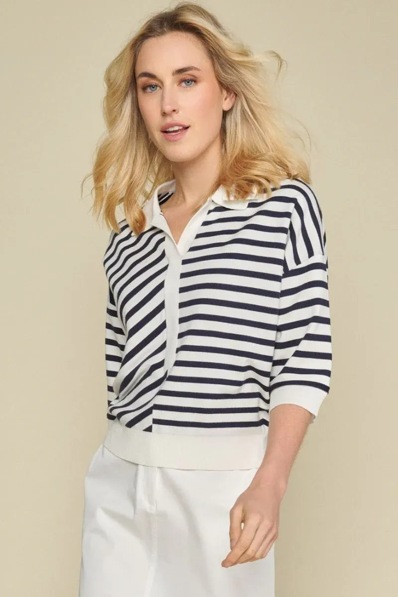PULL VAN MARIE MERO PU58/WHI+NAV WHITE/NAVY