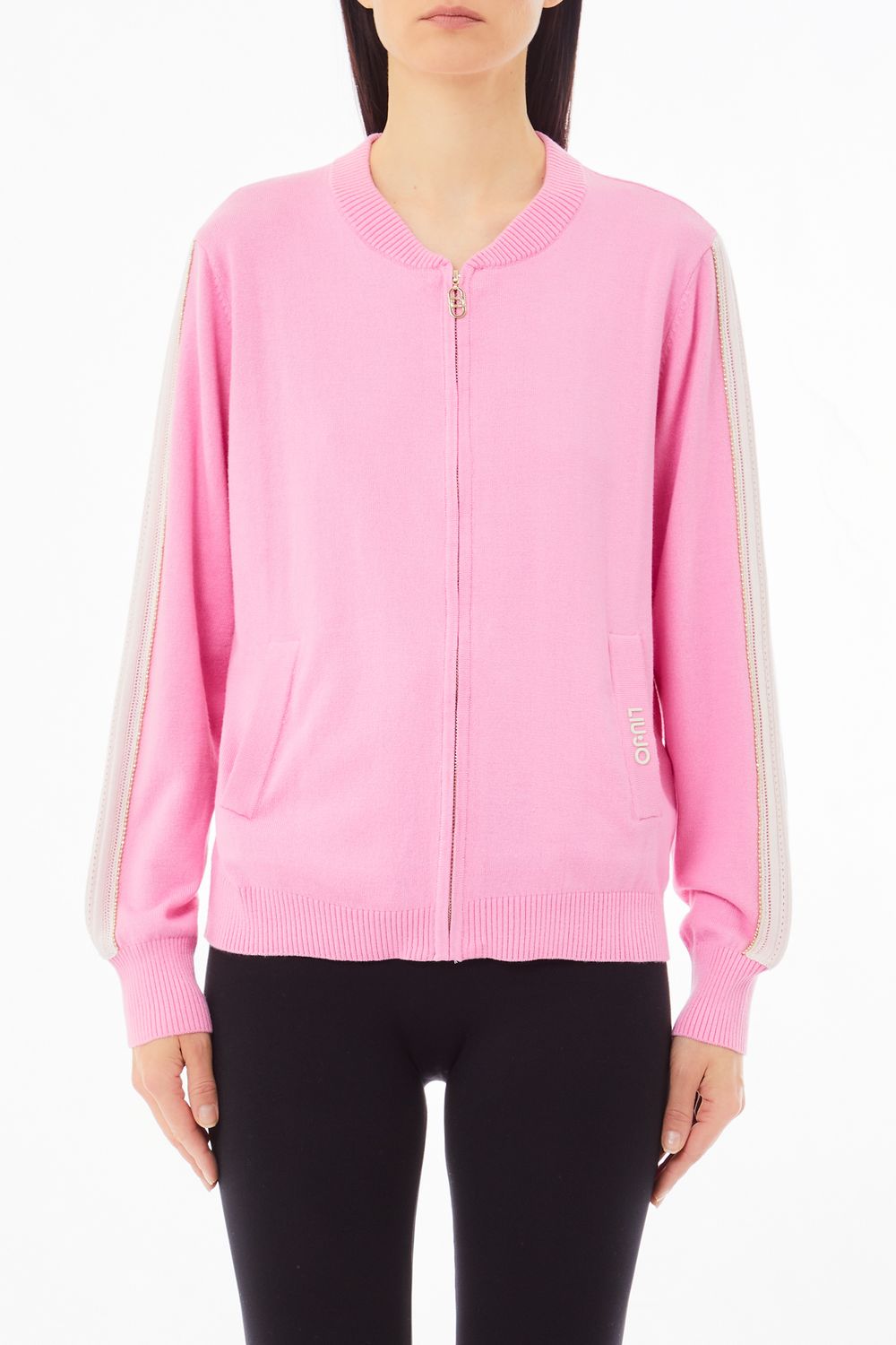 GILET VAN LIU JO TA5026-MS025 C3592 CANDY POP/WH.MILK