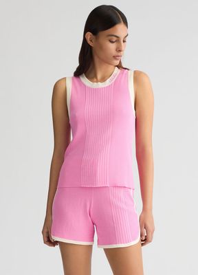 TOP VAN LIU JO TA5092-MS022 C3592 CANDY POP/WH.MILK