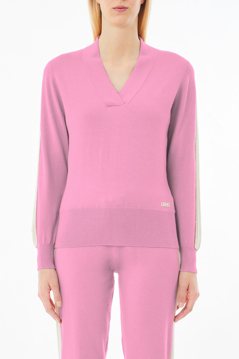 PULL VAN LIU JO TA5153-MS025 C3592 CANDY POP/WH.MILK