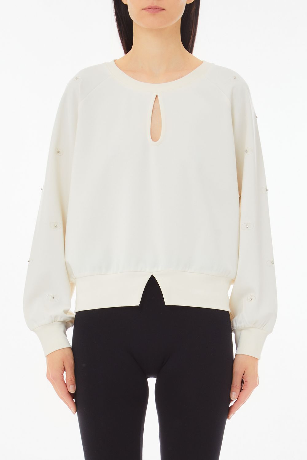SWEATER VAN LIU JO TA5189-J5942 10105 WHITE MILK