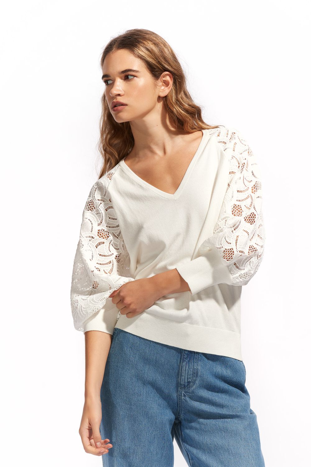 PULL VAN SENSO S1367PL/U MYLO ECRU