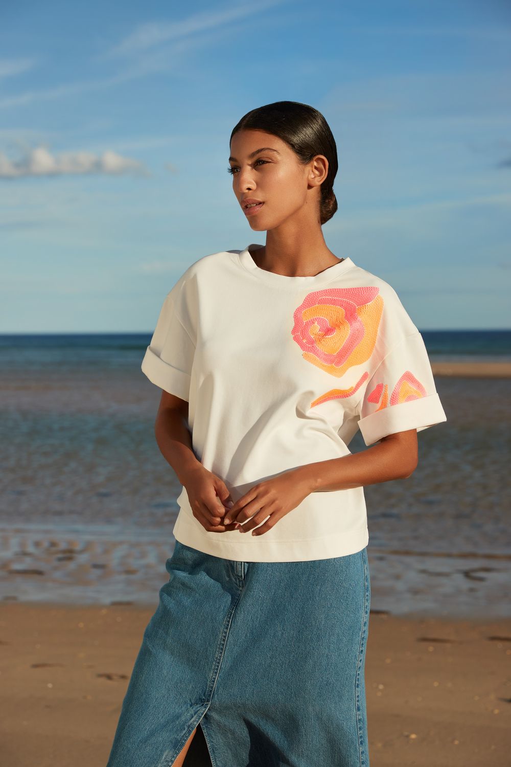 T-SHIRT VAN ATMOS A1262TS/R LILOU NEON