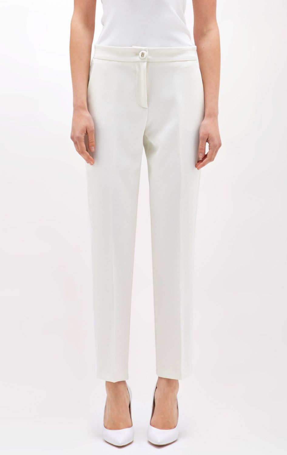 BROEK VAN BLUGIRL RA5155 T2968 10103 Bianco latte