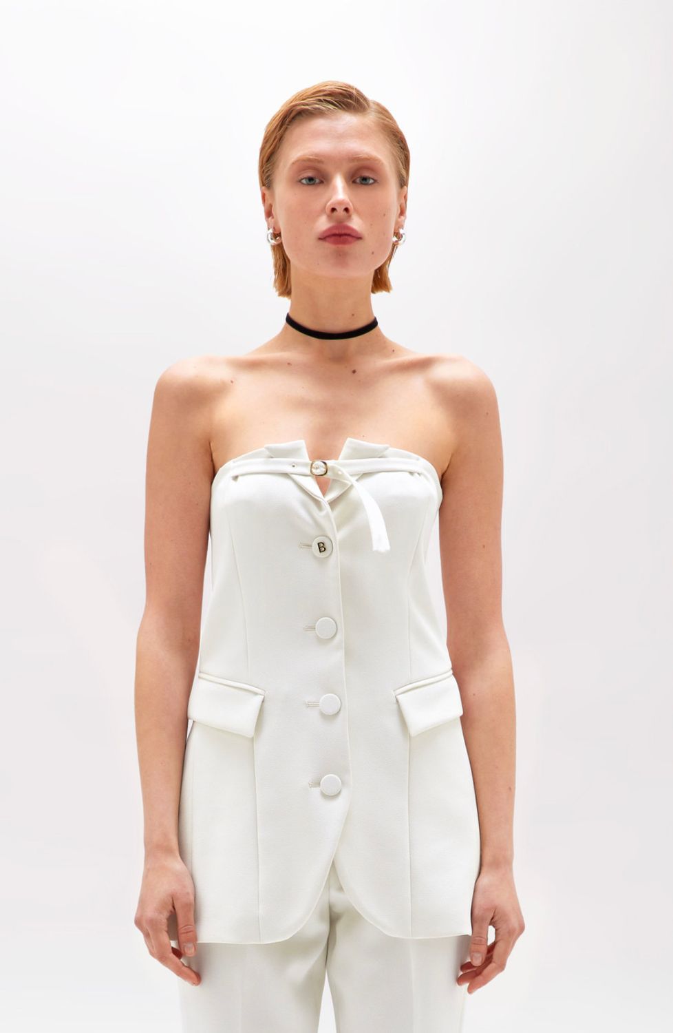 BUSTIER VAN BLUGIRL RA5153 T2968 10103 Bianco latte