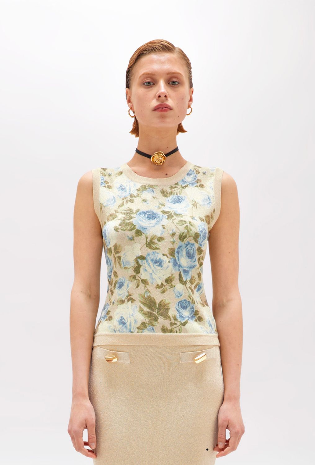 TOP VAN BLUGIRL RA5018 MA29M C3577 Desert rose/oro p.lu