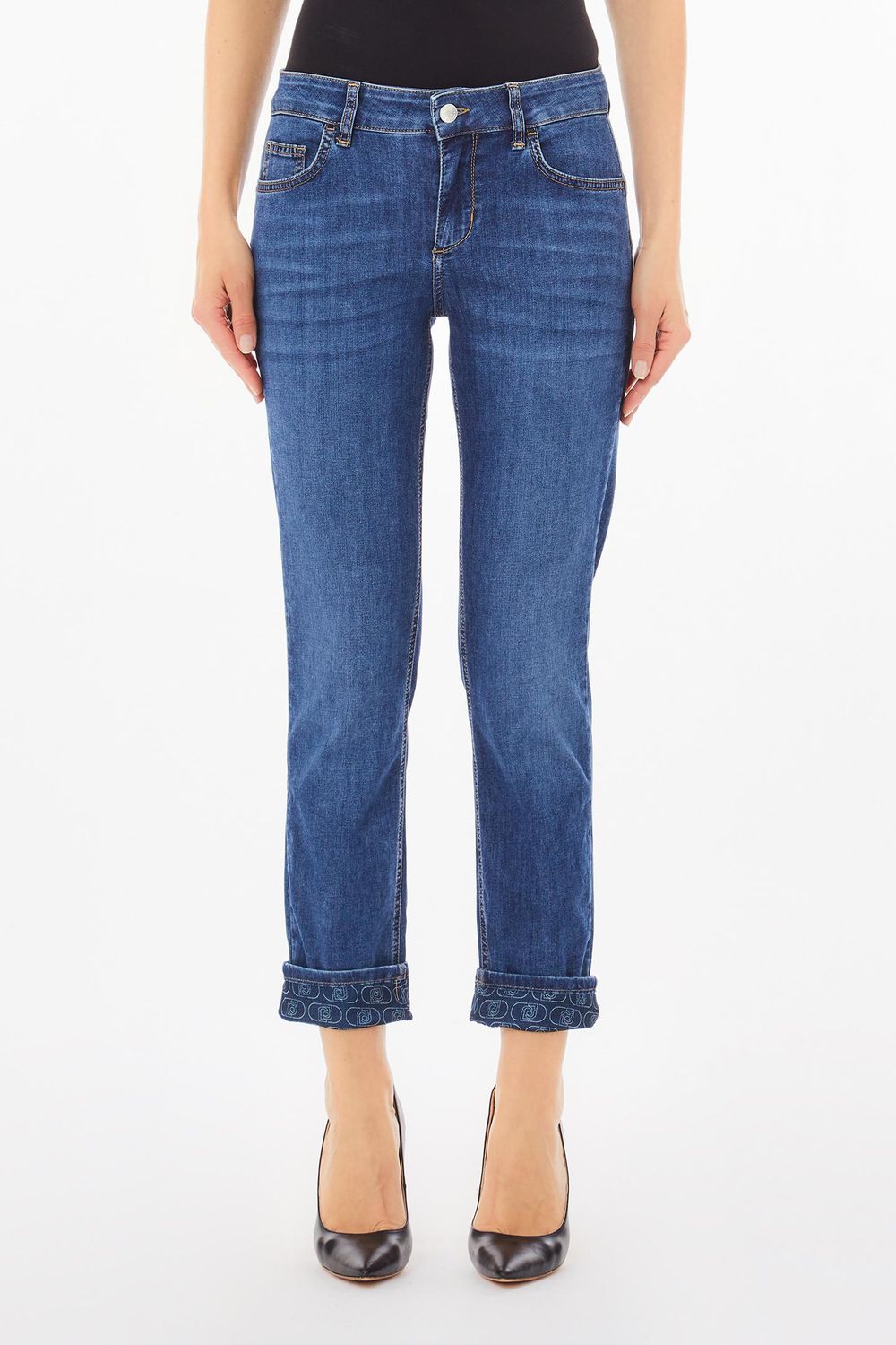 BROEK VAN LIU JO UA5006-D0242 78682 DEN.BLUE BROW WASH