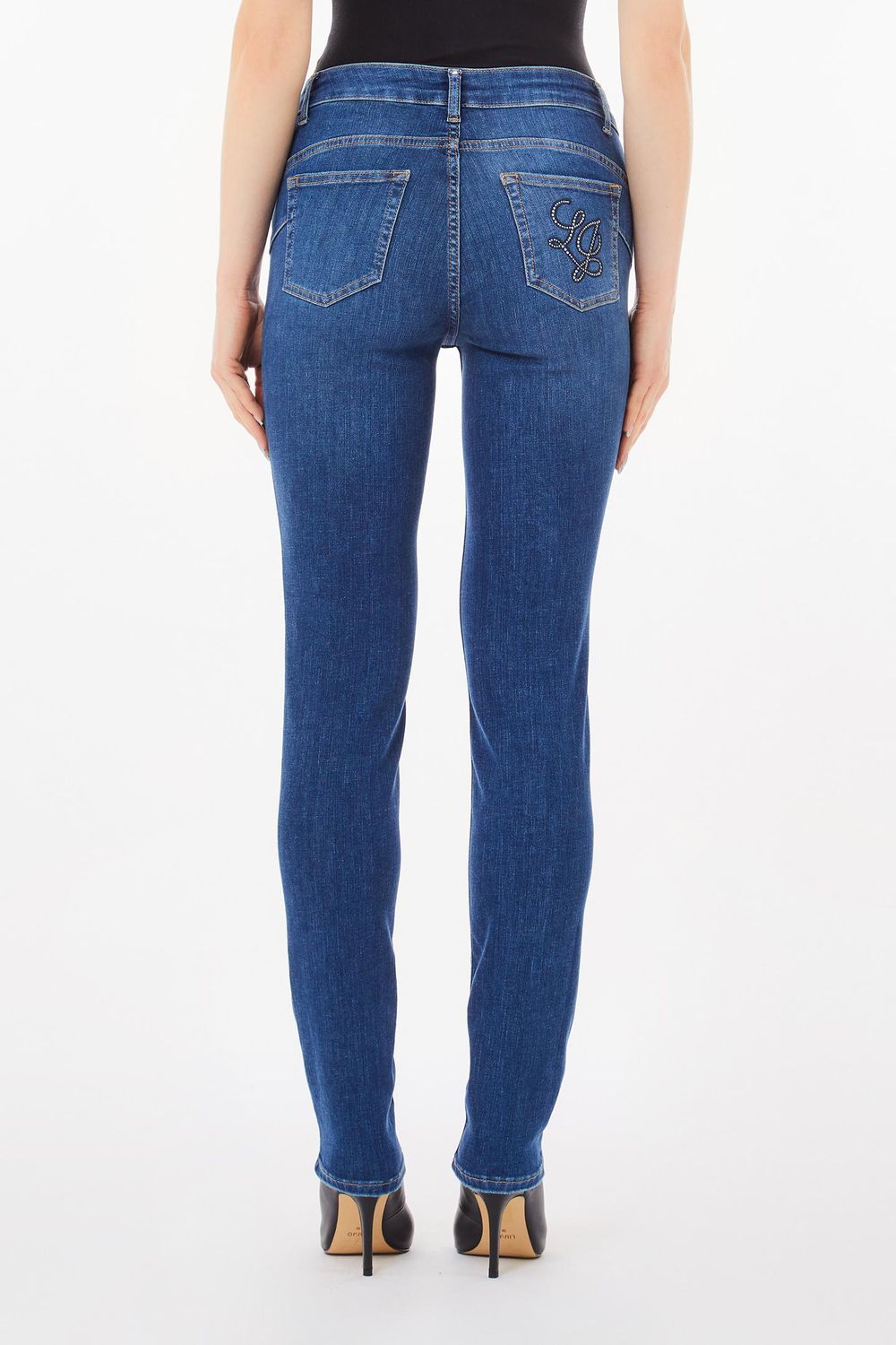 BROEK VAN LIU JO UA5016-D4811 78525 DEN.BLUE DK MATCH WA