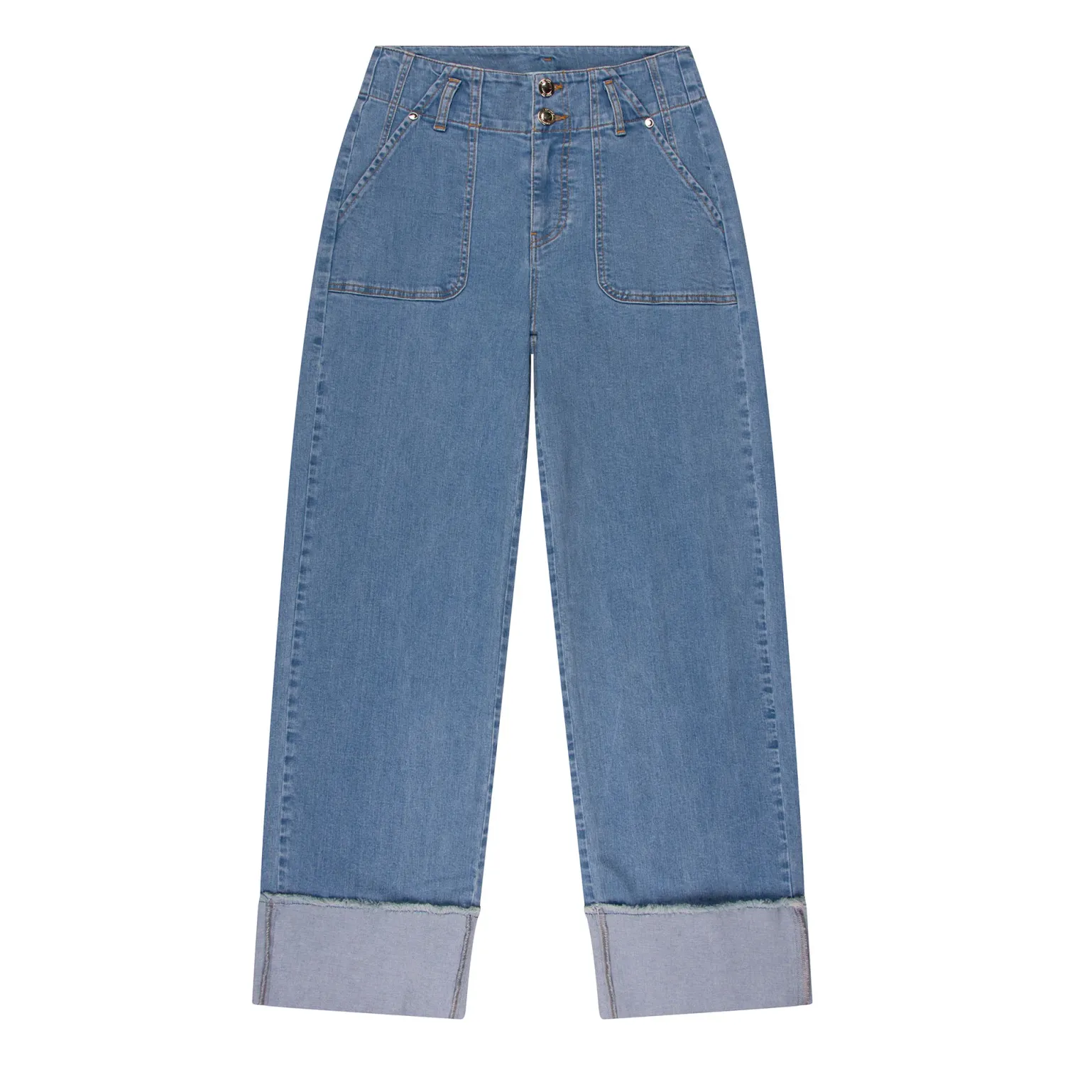 BROEK VAN GREEN ICE HAZEN  Lt.blue