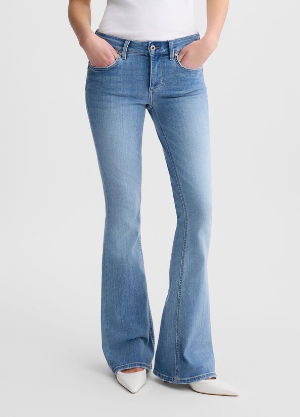 BROEK VAN LIU JO UA5020-DS058 78867 DEN.BLU BLEACH REG.W
