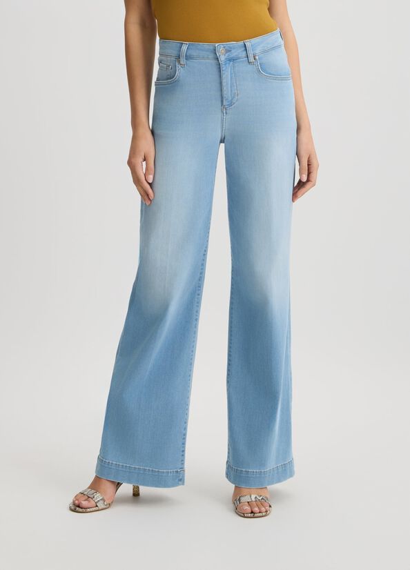 BROEK VAN LIU JO UA5158-DM800 78850 DEN.BLU LT.BEACH WAS