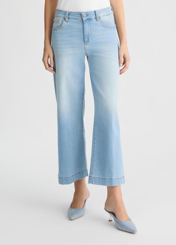 BROEK VAN LIU JO UA5161-DS800 78850 DEN.BLU LT.BEACH WAS