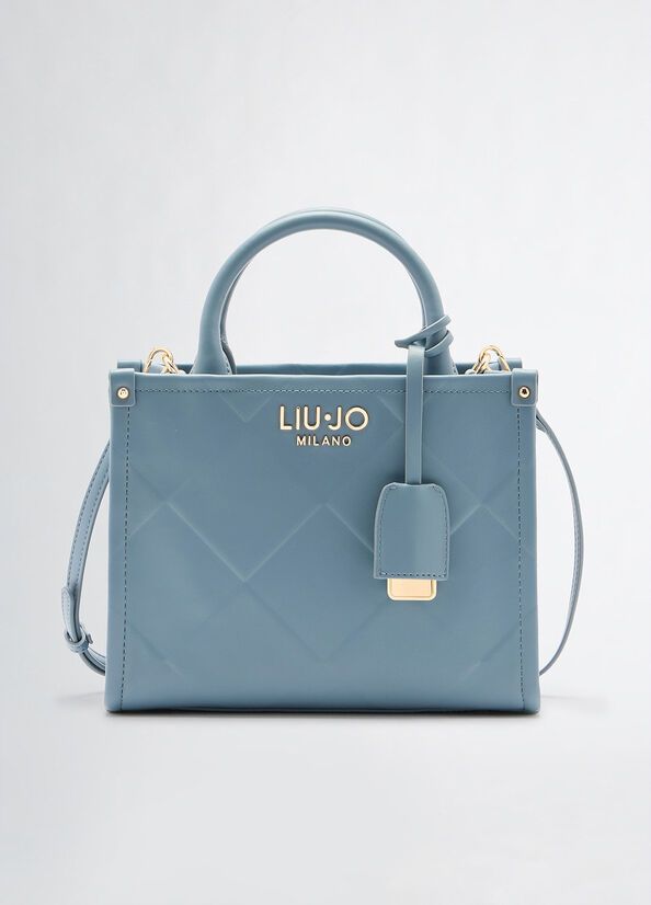 HANDTAS VAN LIU JO AA5192-E0778 64018 BLUE DENIM