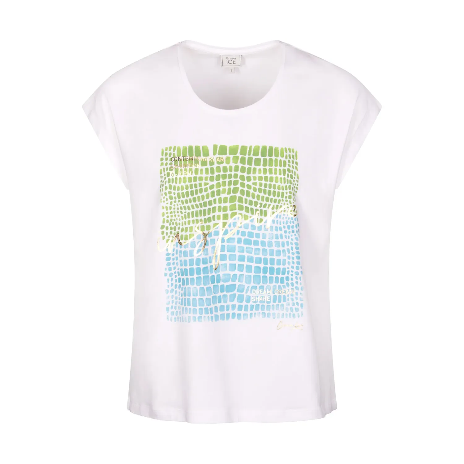 T-SHIRT VAN GREEN ICE KEPIS  White