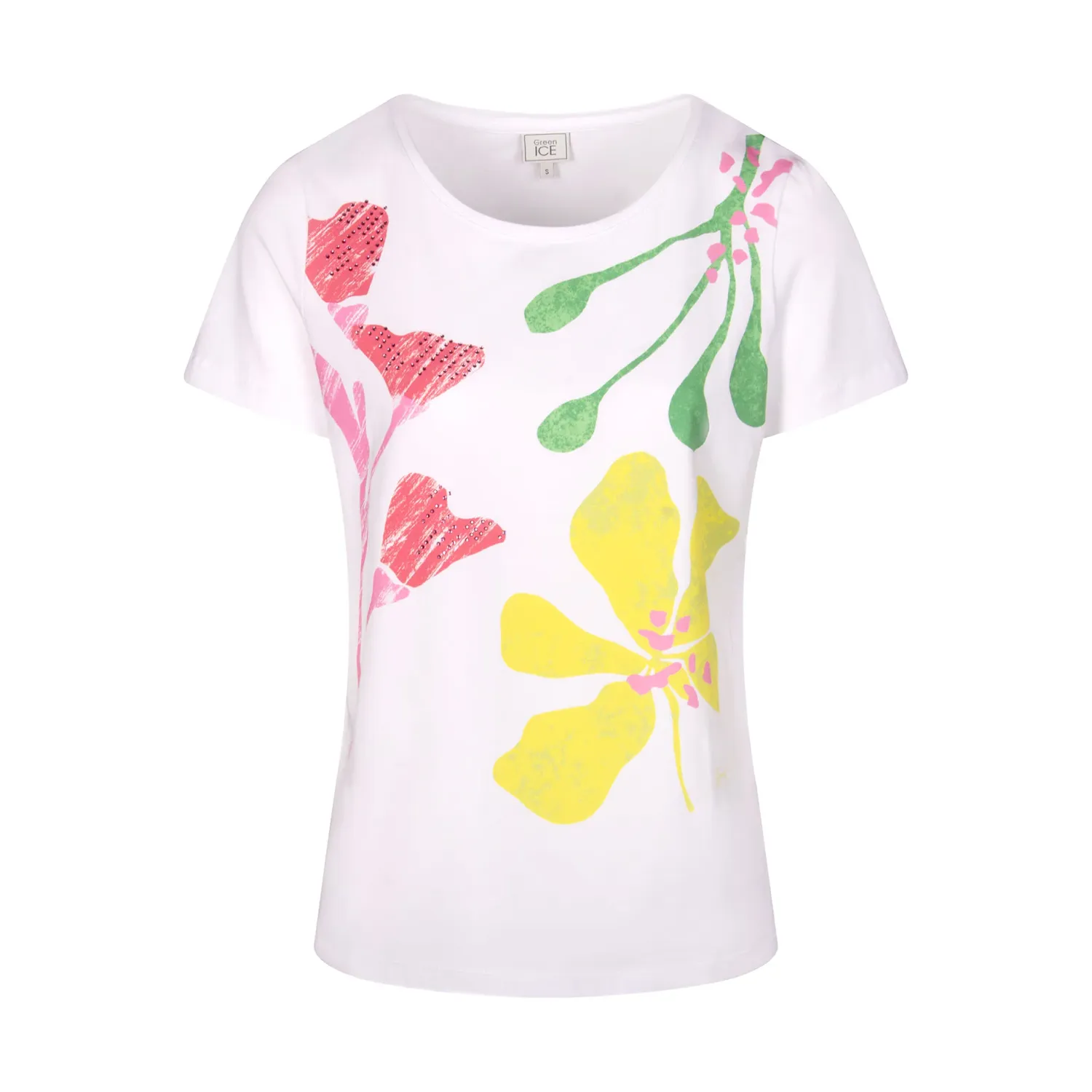 T-SHIRT VAN GREEN ICE KELT  White