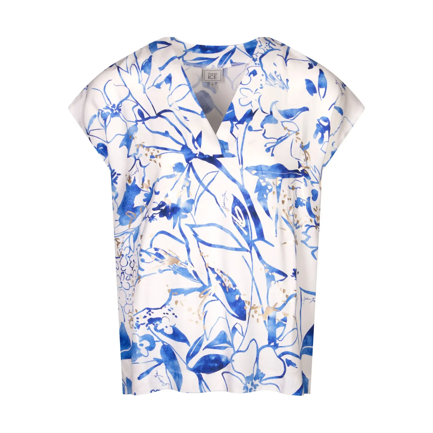 T-SHIRT VAN GREEN ICE KLARA  Blue