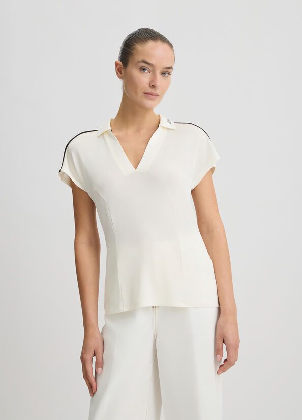 T-SHIRT VAN LIU JO TA5183-J4883 10105 WHITE MILK