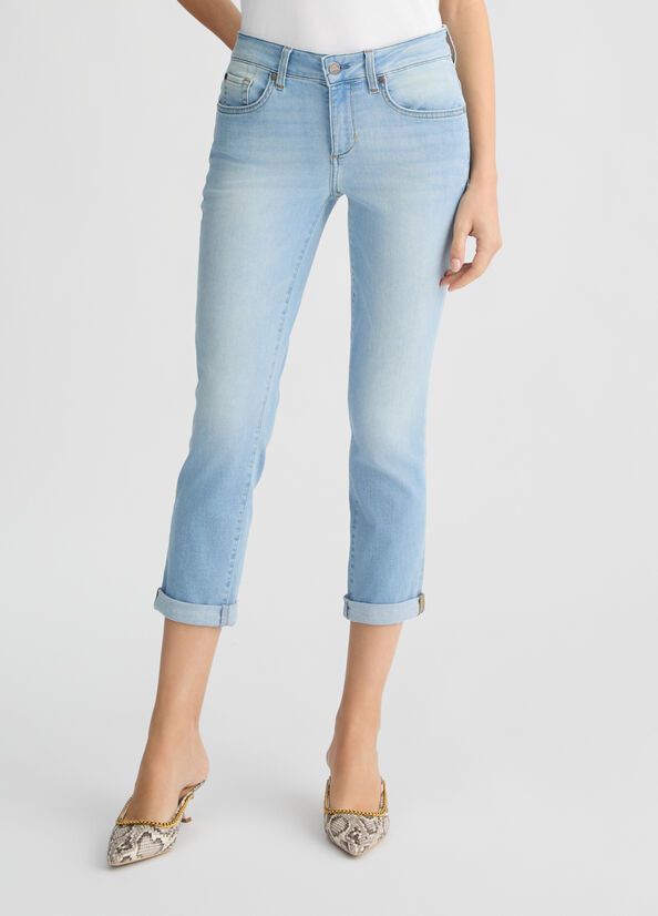 BROEK VAN LIU JO UA5159-DS800 78850 DEN.BLU LT.BEACH WAS