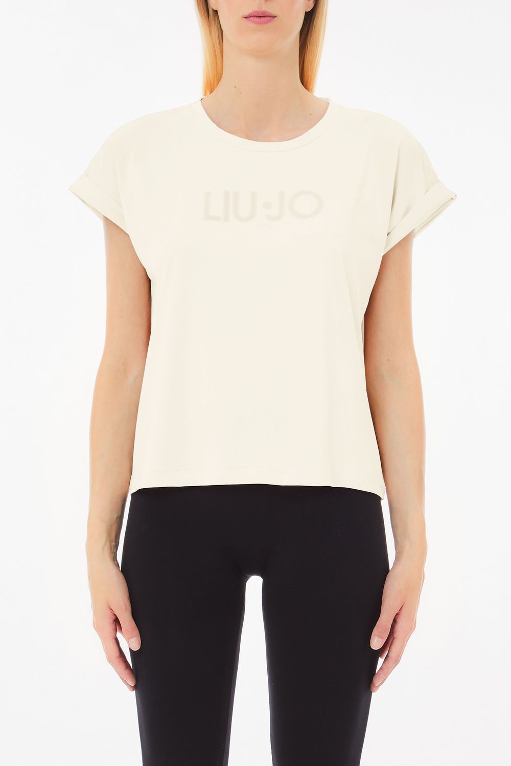 T-SHIRT VAN LIU JO TA5181-JS003 M9136 WHITE MILK/LIUJO
