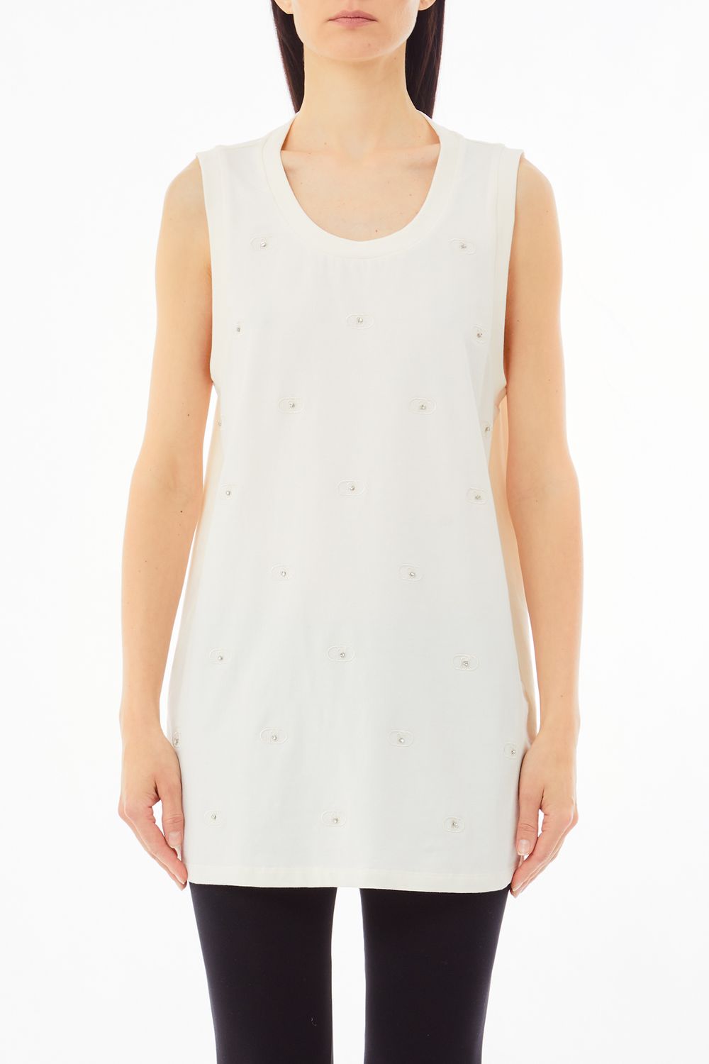 TOP VAN LIU JO TA5212-JS088 10105 WHITE MILK