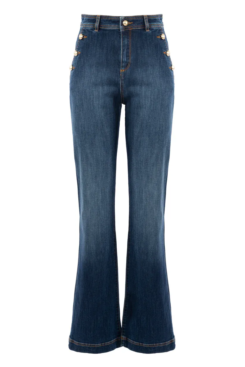 BROEK VAN NENETTE 39BB-SUMMY  0473.LAVAGGIO BLU SCURO