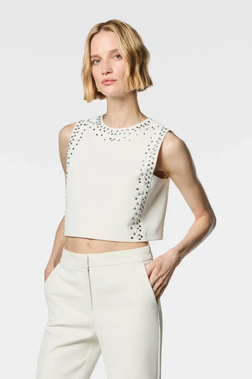 TOP VAN NENETTE 39BB-FRANCA  0004.AVORIO