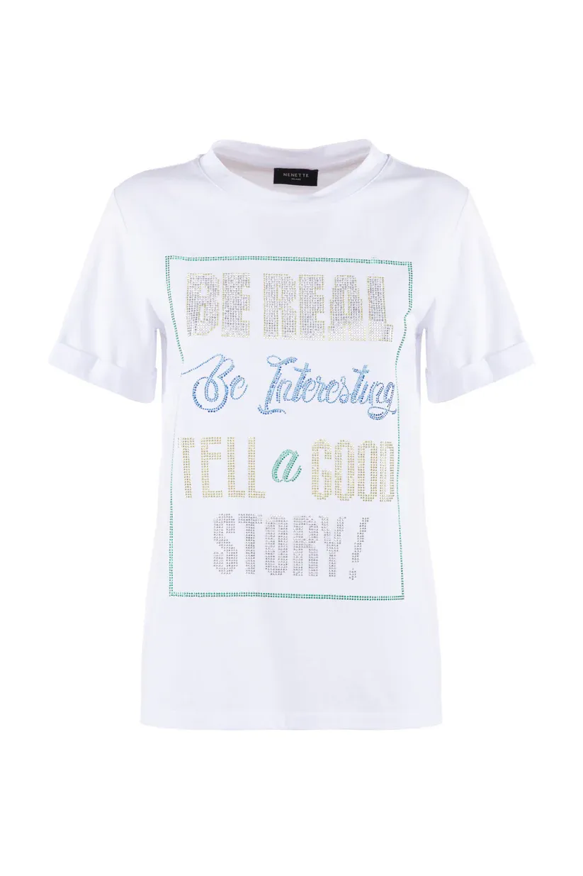 T-SHIRT VAN NENETTE 39BB-DREAM  0001.BIANCO