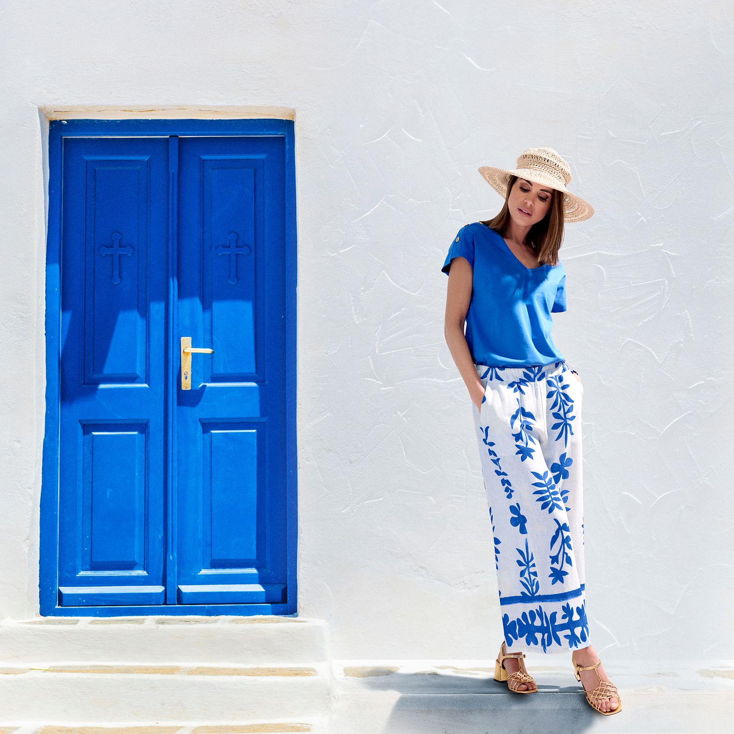 BROEK VAN GREEN ICE PIAZZO  Blue