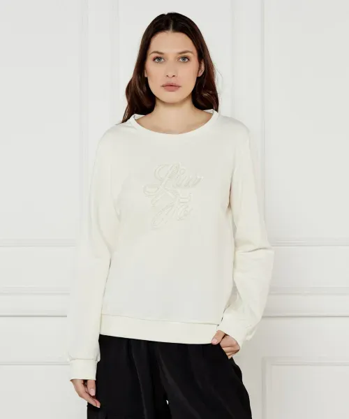 SWEATER VAN LIU JO TA5168-FS090 M9294 WHITE MILK/MONOGRAM