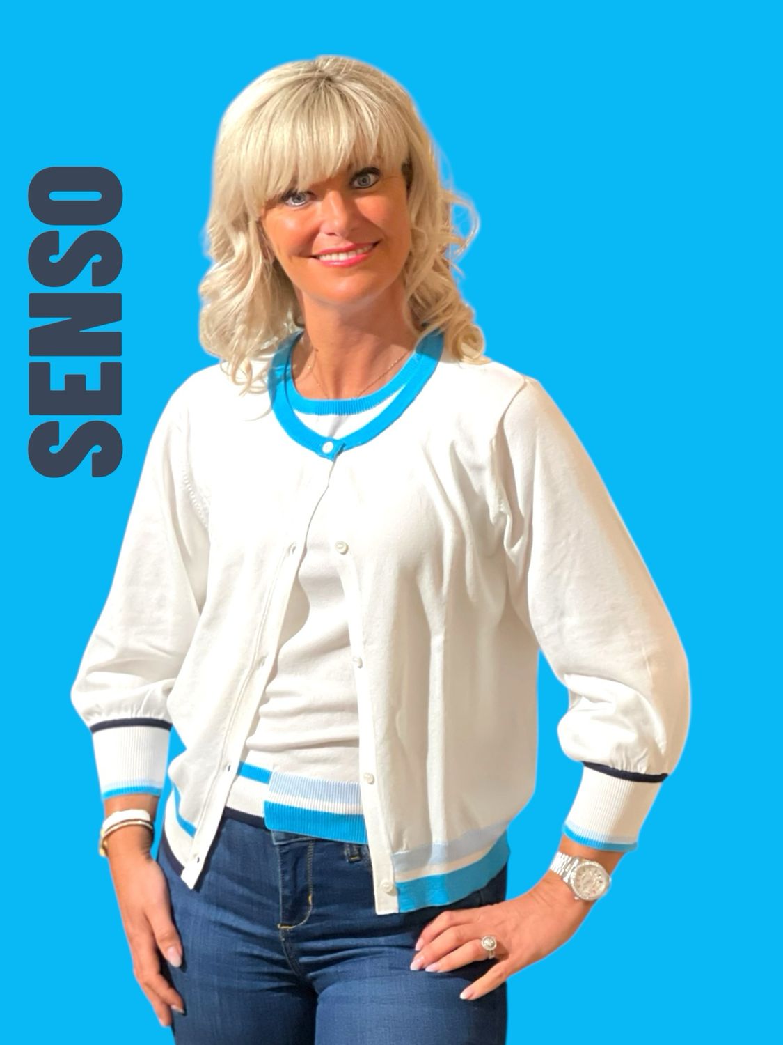 GILET VAN SENSO S1910GT/U REVI BLUE