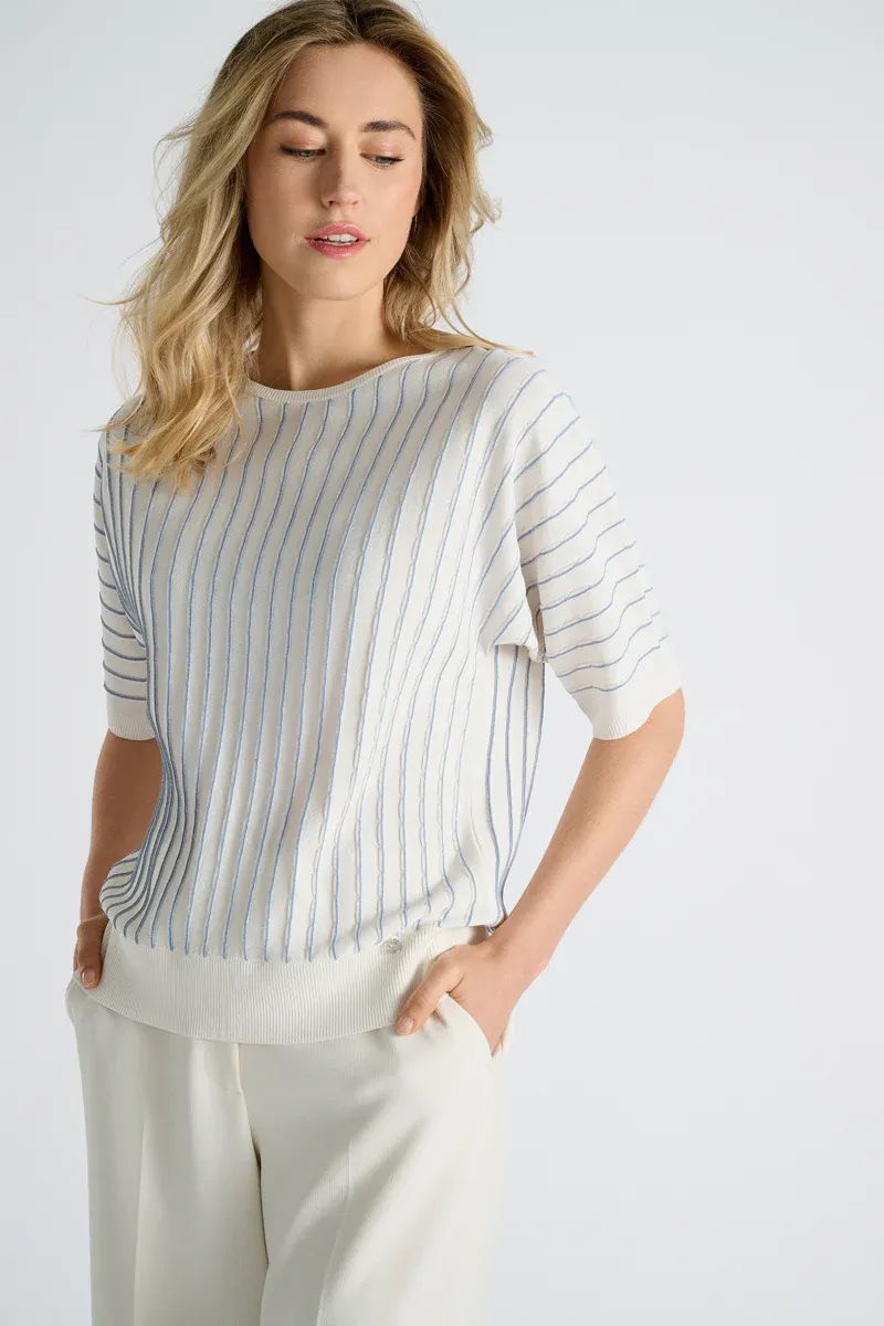 PULL VAN MARIE MERO PU59/CRE+JEA CREME/JEANS