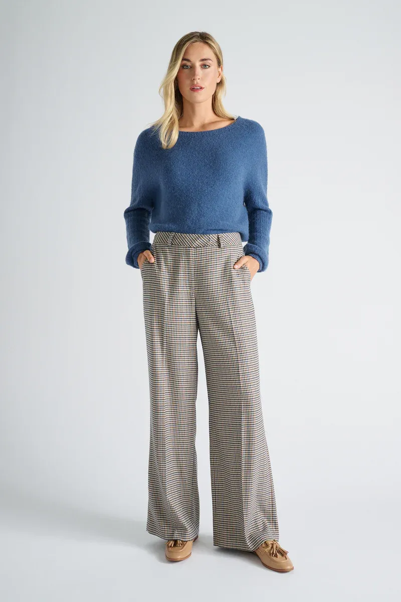 BROEK VAN MARIE MERO TR55L/309 JEANS/BEIGE