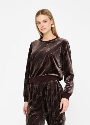 SWEATER VAN LIU JO TF5109-J4955 M9768 CIOCCOLATO LIUJO