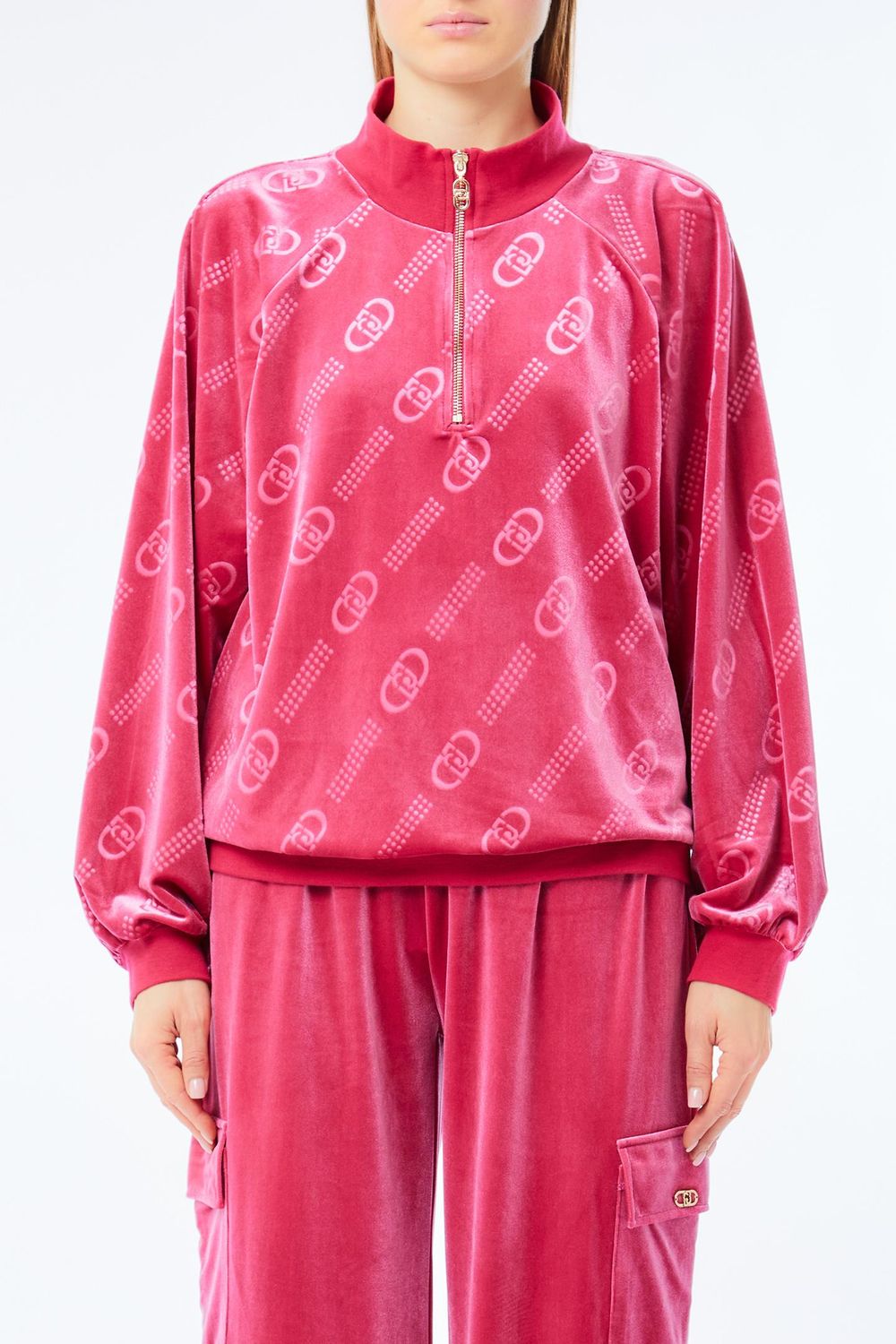 SWEATER VAN LIU JO TF5110-J4955 M9769 STRONG CHERRY LIUJO