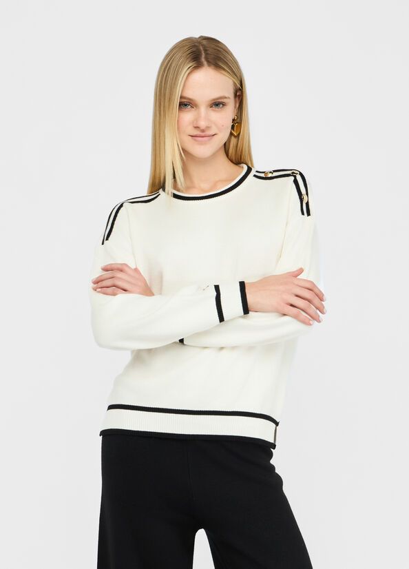 PULL VAN LIU JO TF5230-MS59L 03N76 B.CO LATTE/NERO