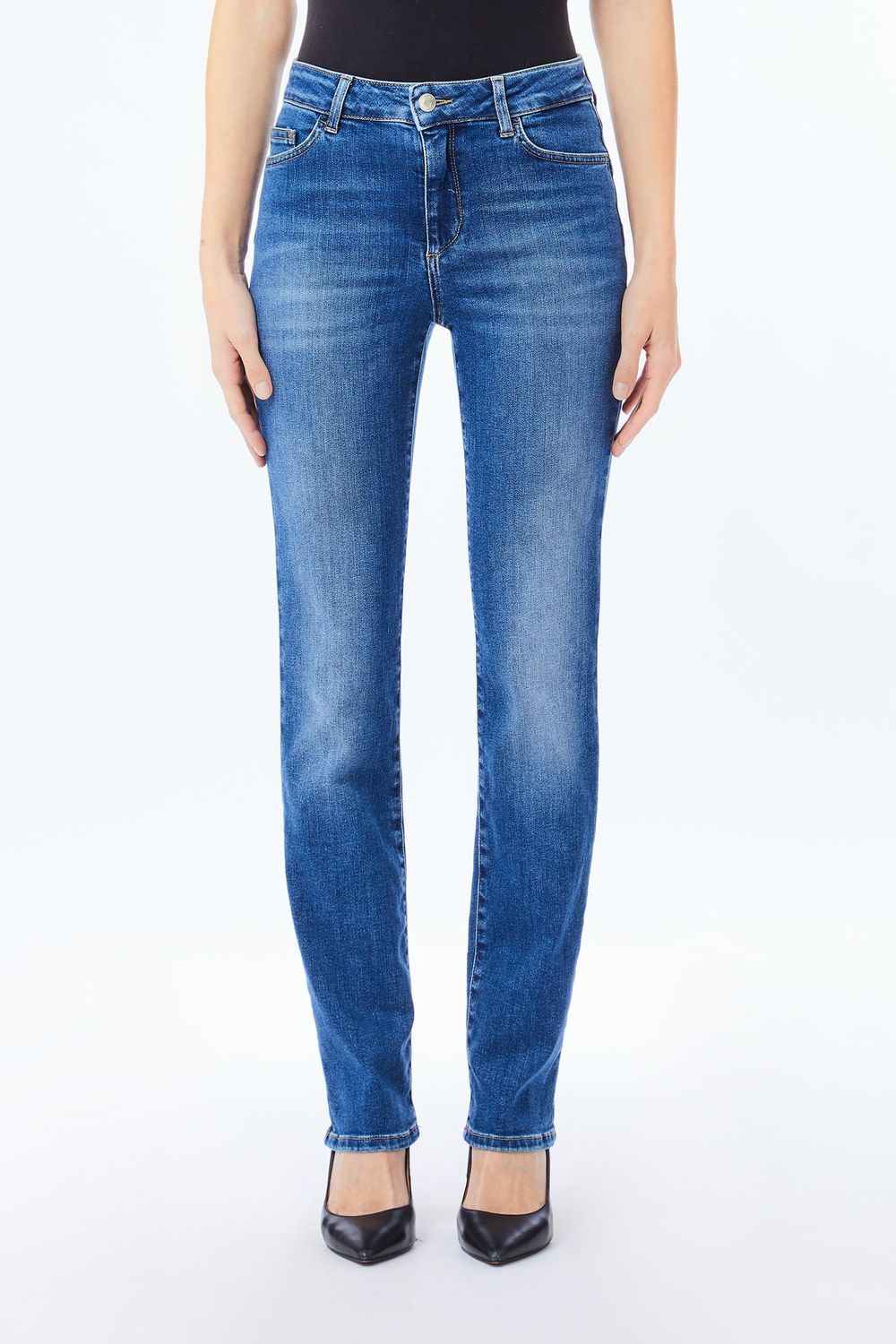 BROEK VAN LIU JO UF5102-D0264 78899 DEN.BLUE BUBBLE WASH