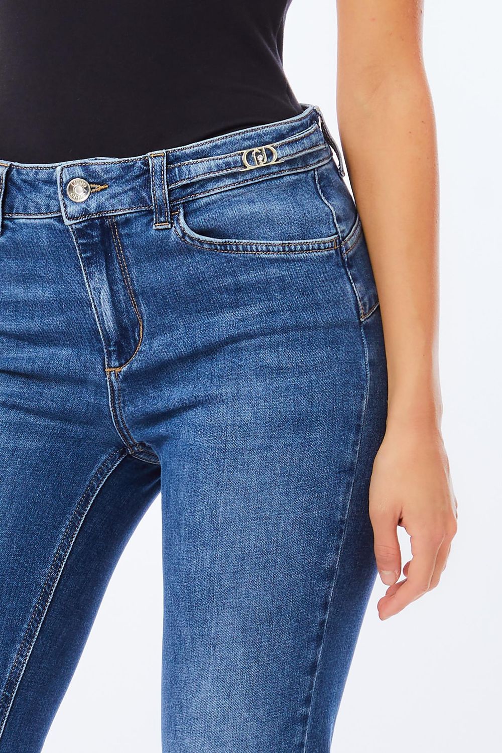 BROEK VAN LIU JO UF5013-D0277 78920 DENIM BLUE SCANDAL W