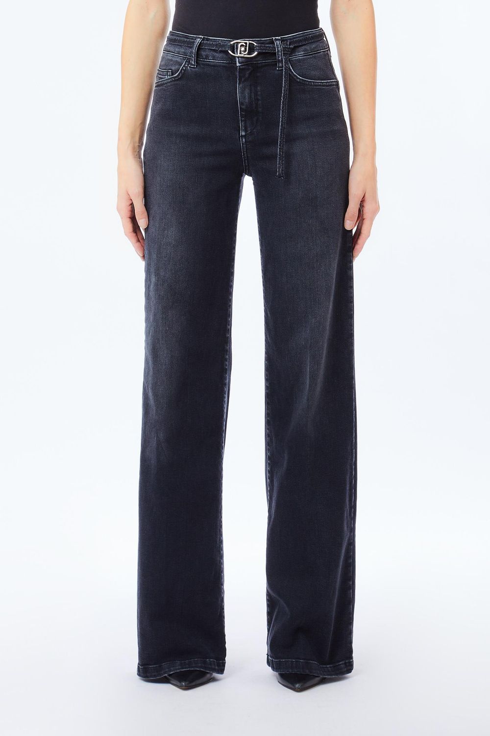 BROEK VAN LIU JO UF5100-D0264 87451 DEN.BLACK BUBBLEW87