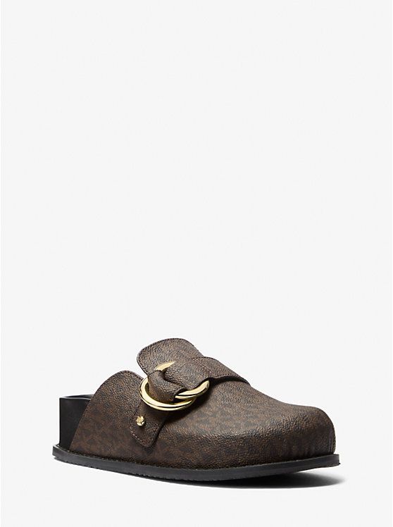 SLIPPERS VAN MICHAEL KORS 40T5JDFP1B 007 BLK/BROWN