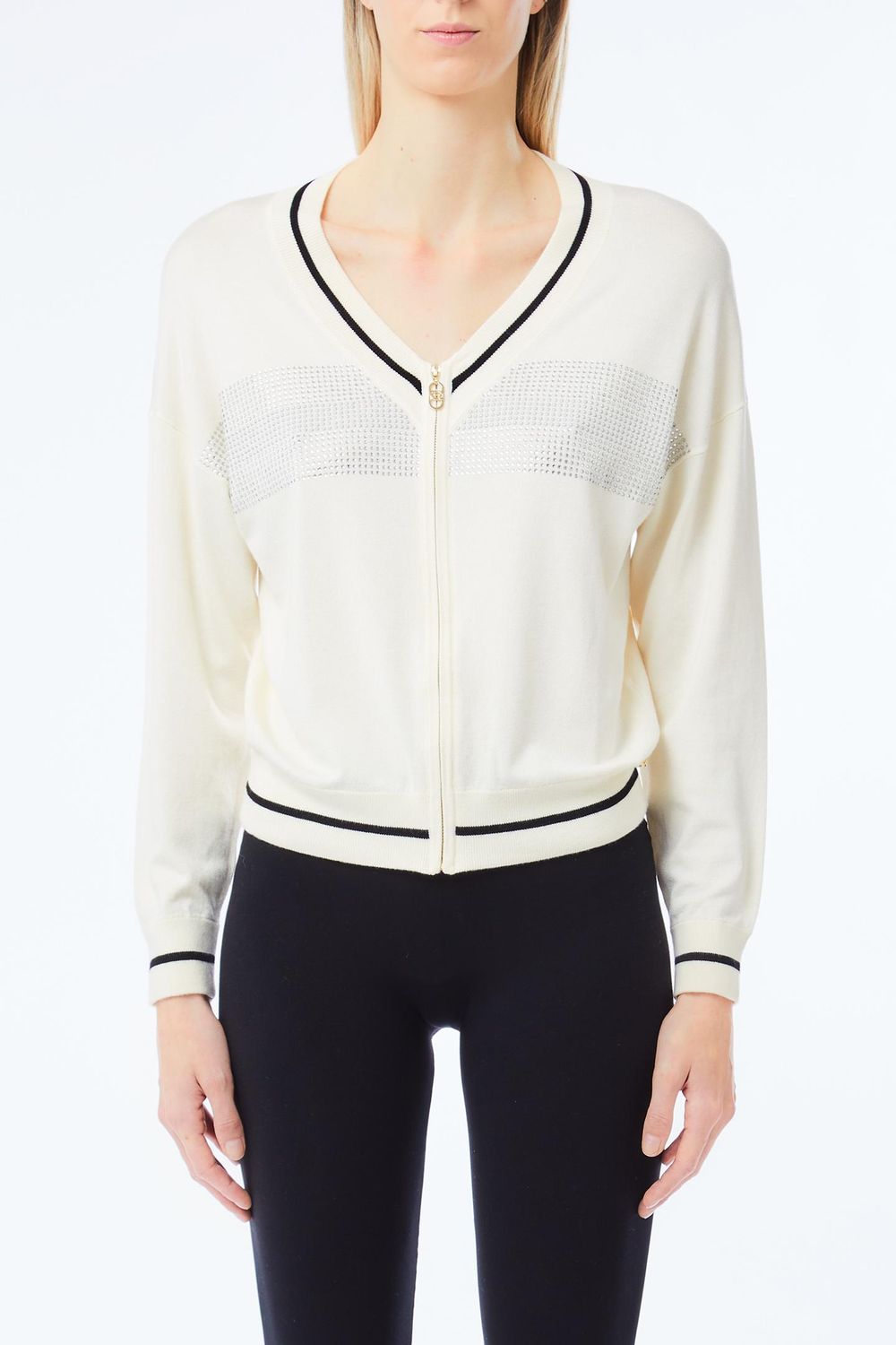 GILET VAN LIU JO TF5208-MS49I 03N76 B.CO LATTE/NERO